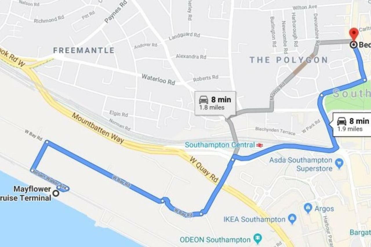 2 Bed Apartment With 2 Ensuites-Near Train Station /Mayflower /City Southampton Eksteriør bilde